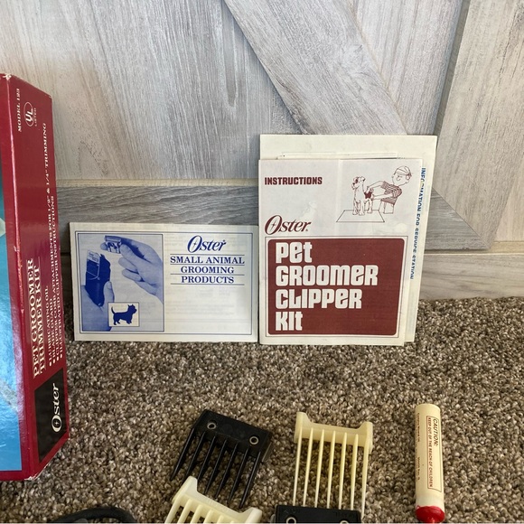 Vintage Oster Model 123-02 Pet Groomer Grooming Trimmer Kit Hair Clippers - Picture 6 of 6